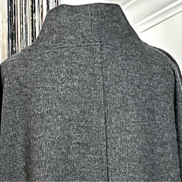 ANTHROPOLOGY Theresa Oversized Tunic Sweater Carbon Gray Sz XL Minimalist - Picture 6 of 7